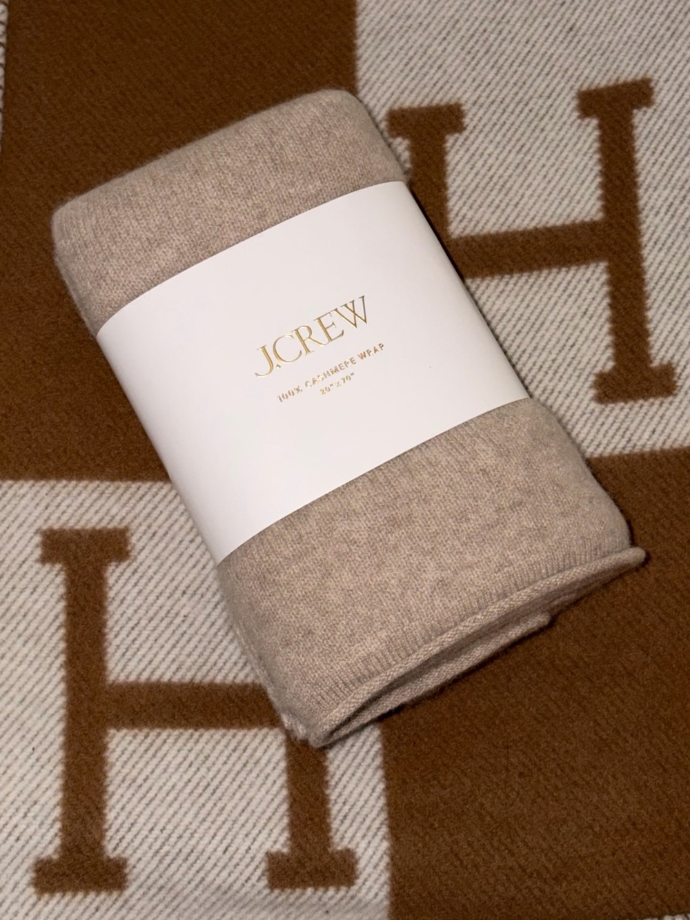 NEW J Crew 100% Cashmere Wrap Scarf